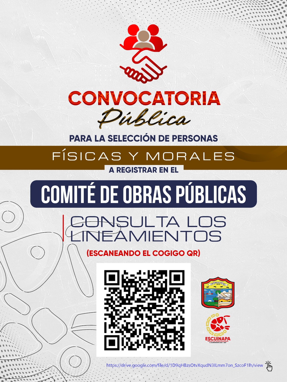 Convocatoria Comités de Obras Públicas