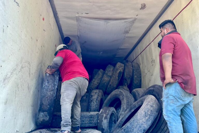 Ayuntamiento de Escuinapa Recicla 35 Toneladas de Neumáticos en Lucha Contra el Dengue.